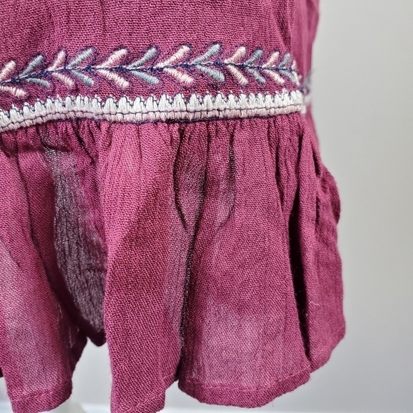 Free People Embroidered Tunic Dress Boho Festival - Picture 12 of 13